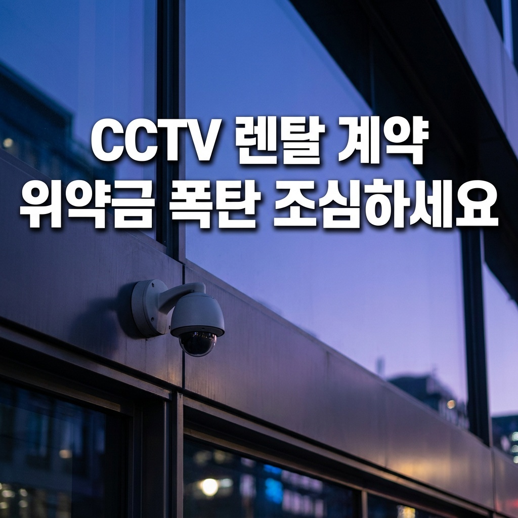CCTV 렌탈 계약서와 위약금 계산
